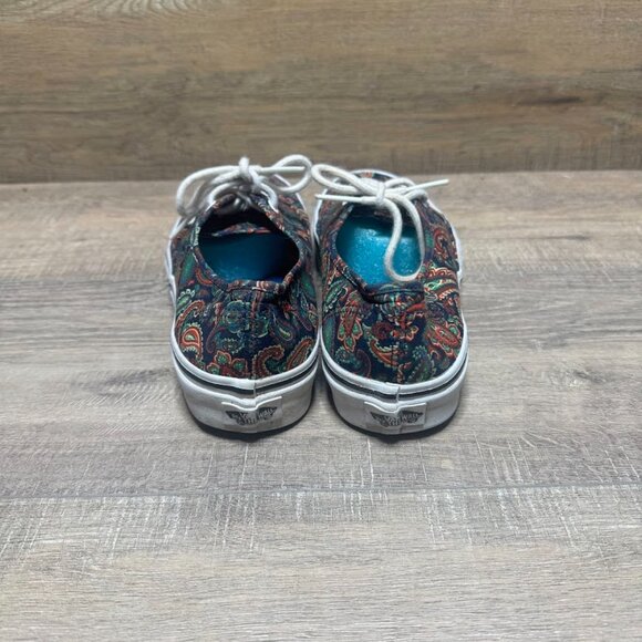 Vans Authentic Paisley Canvas Sneakers Women's Size 8.5 - Picture 3 of 7